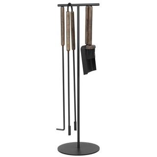 blomus Kamingarnitur Ashi Kaminbesteck Braun, (Set, 5-St), magnetisch braun|schwarz