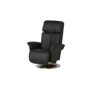 HIMOLLA Fernsehsessel 7418 Leder 81 x 111 x 95 cm Schwarz elektrisch mit Massagefunktion