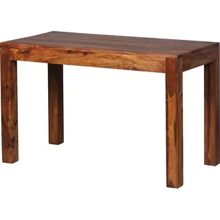 FineBuy Esstisch Massivholz Sheesham Esszimmer-Tisch Küchentisch Landhaus-Stil - Braun