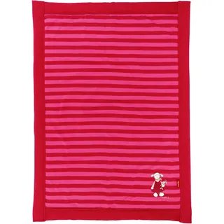 Sigikid Babydecke Schäfchen Schnuggi, Spiel- und Krabbeldecke aus Baumwoll-Jersey mit weicher Wattierung, für Babys und Kinder von 0 bis 4 Jahren, Art.-Nr. 39692, rosa-pink 70 x 100 cm