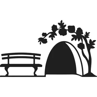 Schwarzes Mauseloch, Kleine Bank, Wandtattoo, Schlafzimmer, Wohnzimmer, Zuhause, Wanddekoration
