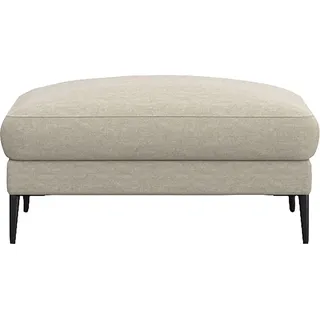 FLEXLUX Pouf Belle Polsterhocker, Sitzhocker, Skandinavisches Design, In hochwertiger Verarbeitung weiß