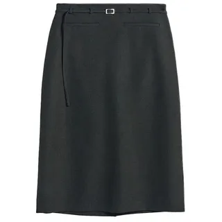 Bhoem Midirock BHOEM Midi-Schlauchrock mit Gürtel (1-tlg) grau 40 (GB: 12)