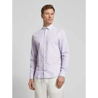 Slim Fit Freizeithemd aus Baumwoll-Leinen-Mix, Stein, XXL