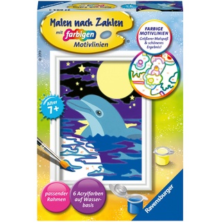 Ravensburger Malen Nach Zahlen 27694 - Kleiner Delfin - Kinder Ab 7 Jahren