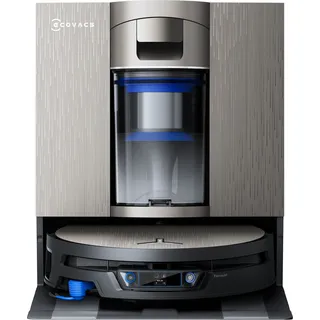 ECOVACS Nass-Trocken-Saugroboter "DEEBOT X12S, inkl. OmniCyclone Station", beige (gold), B:35,3cm H:9,8cm T:35,1cm, Saugroboter, 27.000 Pa + 53 AW Saugleistung, 27cm Wischrolle