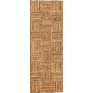 benuta pure Jutta Juteteppich 70 x 200 cm Braun
