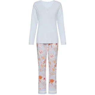 s.Oliver Schlafanzug Pyjamas Blau/Grau 44/46