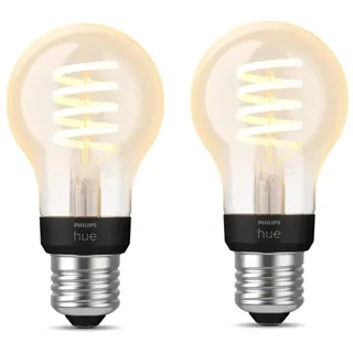 Philips Hue - 2er Pack Philips E27 Filament Lampe A60-550lm