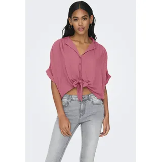 Only Kurzarmbluse heather rose L