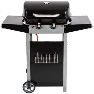 Grillchef by Landmann Gasgrill Gasgrillwagen 90 cm Arbeitshöhe 2 Brenner Seitentische 4 Besteckhaken