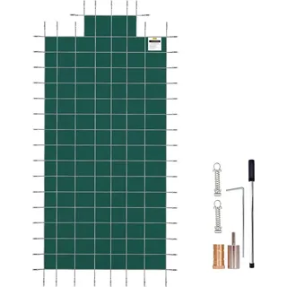 Pool-Sicherheitsabdeckung passend für rechteckige Unterflur-Pools mit den Maßen 20 x 40 ft, Sicherheits-Poolabdeckung mit 4 x 10 ft großer Mitte...