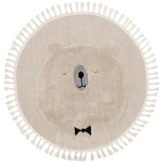 Lytte Kinderteppich, Momo Cream ø 120 cm, - Teppich Kinderzimmer