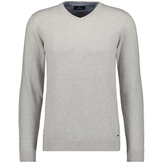 V-Ausschnitt-Pullover, Gr. 58, Hellgrau, , 78834726-XXXL