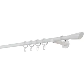 ONDECO Vorhangstange Rundrohr 1-läufig Ø 20 mm 350 cm Weiß