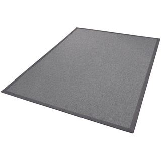 DEKOWE Teppich "Naturana Panama Spezial" Teppiche Flachgewebe, Uni Farben, Sisal-Optik, mit Bordüre, Wohnzimmer Gr. B/L: 300 cm x 300 cm, 8 mm, 1 St., grau Esszimmerteppiche