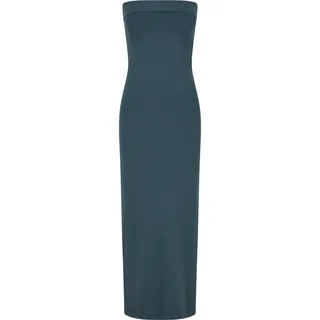 URBAN CLASSICS Bandeau Midi Dress Shirtkleid Grün XL