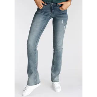 Bootcut-Jeans »Ultra-Stretch«, Mid-Waist, Gr. 42 - N-Gr, blue-used, , 11324835-42 N-Gr