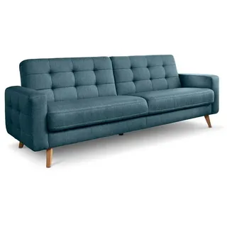 Exxpo by Gala Schlafsofa Nappa Stoff Blau Türkis