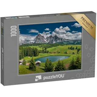 puzzleYOU: Puzzle 1000 Teile „Landschaft rund um die Seiser ALM, Dolomiten, Südtirol“ – aus der Puzzle-Kollektion Seiser ALM
