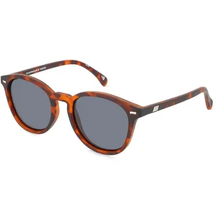 Le Specs BANDWAGON Damen-Sonnenbrille Vollrand Rund Kunststoff-Gestell, Havanna