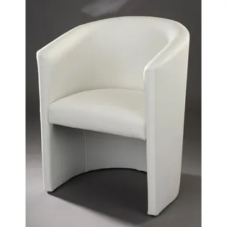 kamil Cocktailsessel Kunstleder 1 x 1 x 1 cm Weiß