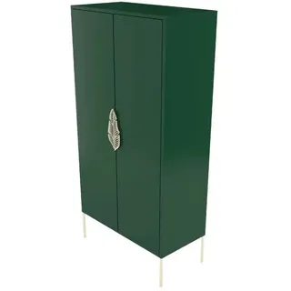 Highboard  Merlin , grün , Maße (cm): B: 80 H: 160