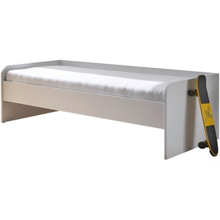 Mid.you Bett, Weiß, 90x200 cm, für Rollrost geeignet, Lattenrost geeignet, Schlafzimmer, Betten, Futonbetten