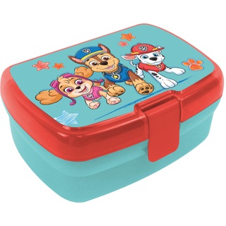 p:os 35415 - Paw Patrol Brotdose für Kinder mit einem Fach, Lunchbox aus Kunststoff mit Clipverschluss, Vesperdose für Kindergarten, Schule und Freizeit