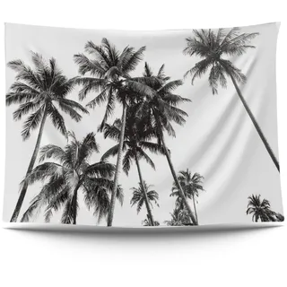 Ulticool – Strand Natur Retro Vintage Palme Art - Wandteppich Poster - 200x150 cm - Gartenposter - Wandteppich groß – Dekoration Zubehörteil für Garten und Wohnzimmer