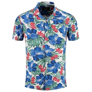 Key Largo Hawaiihemd Herren Hawaii Freizeit Hemd Curacao MSH00013 Regular Kurzarm Kentkragen Gemustert M