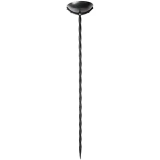 Battle-Merchant Oseberg Lampe handgeschmiedet aus Stahl, ca. 95 cm | Fackelständer Mittelalter Außenbeleuchtung Lager, Feuer Gartenleuchte für Mittelalter Reenactment & LARP