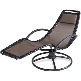 CASARIA Eve Relaxliege 191 x 77 x 82 cm schwarz