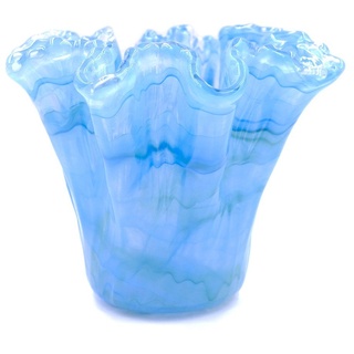 Tammaro Home Murano Glas Vase Blau Farbe Eiche Modell
