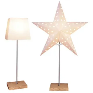 Star Trading Tischlampe Leo Weiß 3 St.