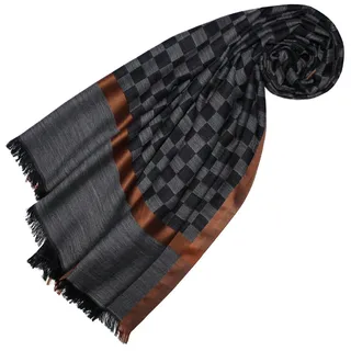 Lorenzo Cana Damenschal Schaltuch 70 cm x 180 cm Stola Pashmina Schal, 50% Kaschmir 40% Baumwolle 10% Seide 78395 - 70 x 180 cm