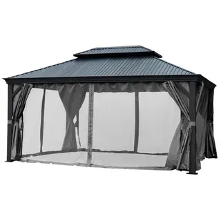 Jet-Line Pavillon »Damaskus«, BxHxT: 300 x 195 x 365 cm, Hardtop - grau