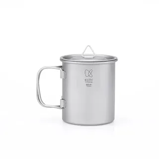 Keith 300 ml / 900 ml Titan Tasse Outdoor Geschirr Camping Reisen Faltbare Griff Tasse
