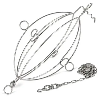 Petromax Grillkorb 20,2 x 35,5 cm Edelstahl silber