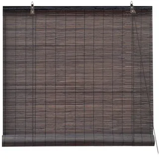 Rollo Bambusrollo, 60 x 160 cm, dunkelbraun, Victoria M., verdunkelnd, ohne Bohren, freihängend, verschraubt, ohne Bohren, zum Schrauben braun 60 cm x 160 cm