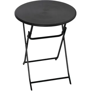 Okwish Gartentisch Klapptisch Ø60 x 73 cm Dunkelgrau