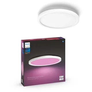 Philips Hue White Ambience Surimu Panelleuchte, weiß, rund, 40W, alle Weißschattierungen, steuerbar via App, kompatibel mit Amazon Alexa (Echo, Echo Dot)