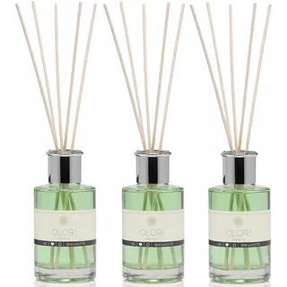OLORI   600ml (200ml je Flasche) - natürlicher Raumduft Diffuser in der Sorte BERGAMOTTE