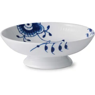 Royal Copenhagen Blue Fluted Mega Schale Auf Fuß in der Farbe Blau, Größe: 18 cm, 1026444