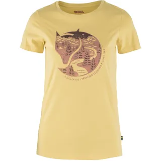 Fjällräven Damen Arctic Fox T-Shirt, Mais Yellow, M