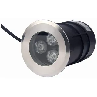 WZYJLyds Einbaustrahler Unterwasser Mini Led Strahler Außen IP68 Edelstahl 304 85-265V Zum Draussen, Treppe, Schwimmbad, Unterwasser Dekoration(Blau,75mm-3w)