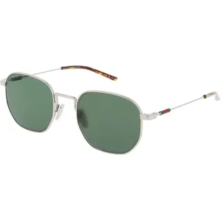 Gucci GG2095S Herren-Sonnenbrille Vollrand Rund Metall-Gestell, silber