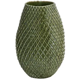 Dehner Keramik-Vase Tamir, bauchig, ca. Ø15/H23 cm, Grün