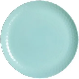 Flacher Teller - Luminarc - Pampille - 25 Cm - Türkis - Tempered Glass, Hergestellt In Frankreich