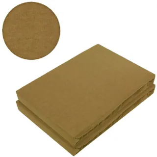 EXKLUSIV HEIMTEXTIL Doppelpack Marke Jersey Spannbettlaken 60 x 120 - 70 x 140 cm Nougat